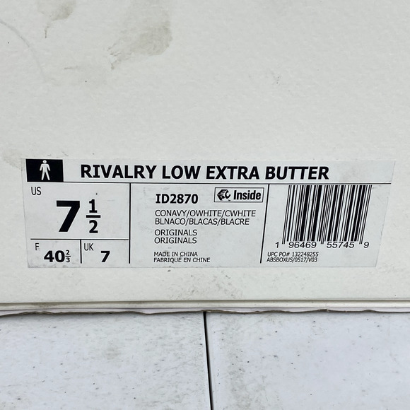 Adidas Rivalry Low Extra Butter Shoe 7.5